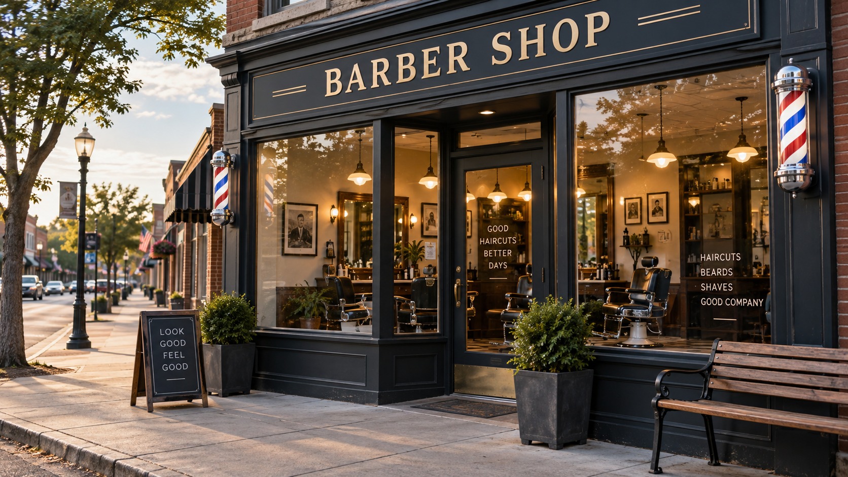 Inside Classic Cuts Barbershop